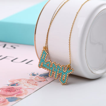 letter necklace